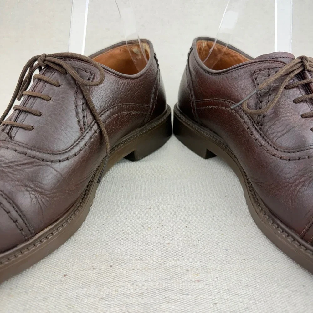Lotus Bawa England Mens Brown Leather Cap Toe Oxford Dress Shoes Size 6 UK 7 US Lotus Bawa England Mens Brown Leather Cap Toe Oxford Dress  main image 3